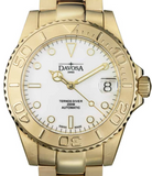 Ternos Medium Automatic Swiss-Made Gold-Tone Diving Watch 16619820 Diver Davosa USA Official Distributor. Prices are Final. Tax & duties included. 36.5mm White-Gold TriaLink