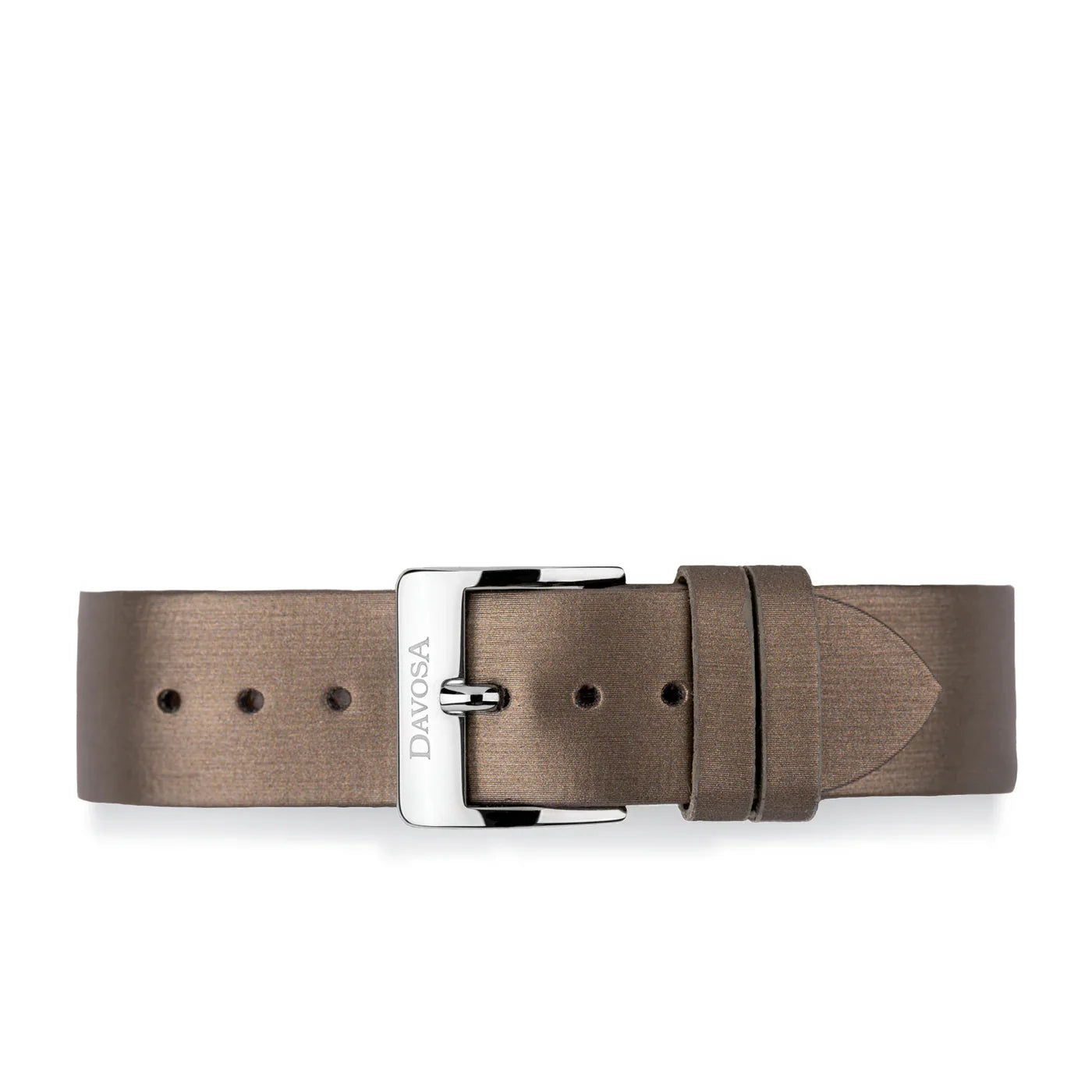 Davosa calfskin Leather Satin Olive Grey 20mm 169.557.25 Straps Davosa USA Official Distributor. Prices are Final. Tax & duties included. 20mm Gray Leather