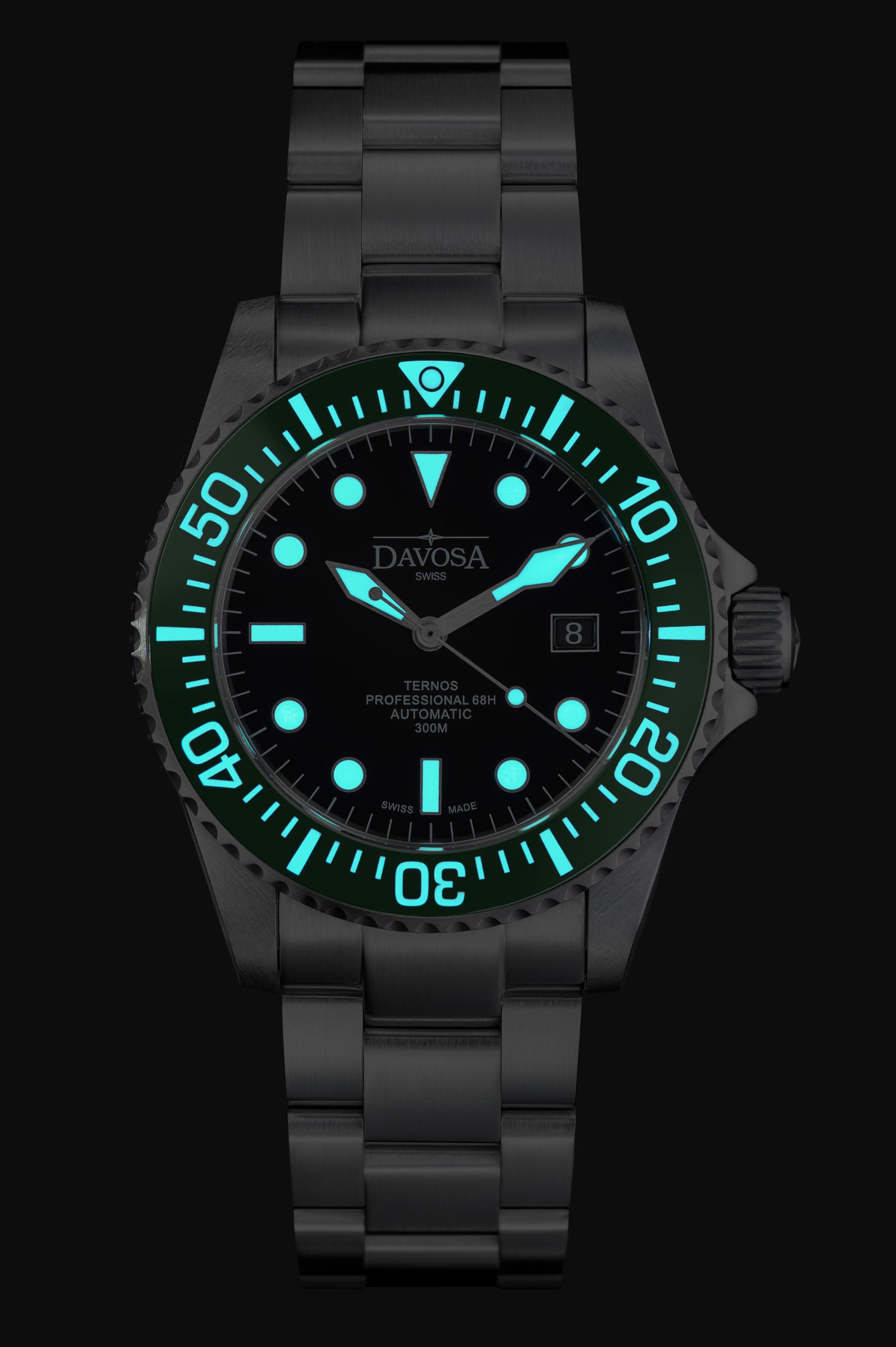 Ternos Professional 68h Automatic 300m Green Black Diving Watch 16153870 Diver Davosa USA Official Distributor. Prices are Final. Tax & duties included.