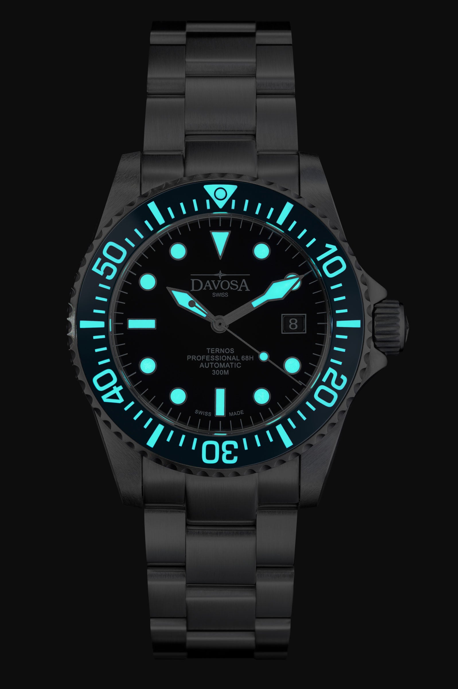 Ternos Professional 68h Automatic 300m Black Blue Green Diving Watch Collection Diver Davosa USA Official Distributor. Prices are Final. Tax & duties included.   