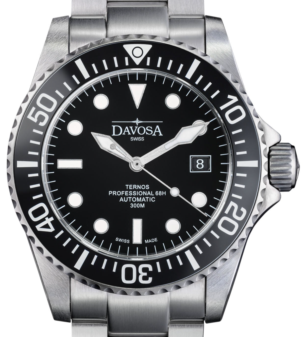 Ternos Professional 68h Automatic 300m Black Blue Green Diving Watch Collection Diver Davosa USA Official Distributor. Prices are Final. Tax & duties included. 42mm Black TriaLink