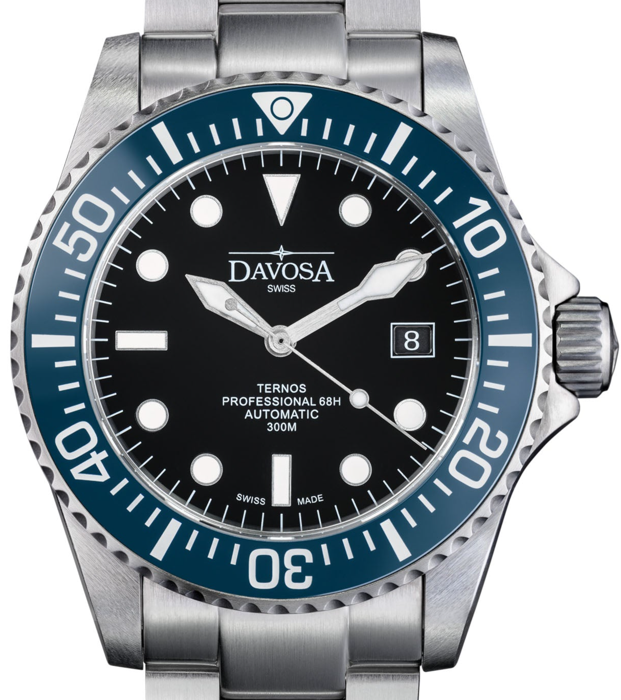 Ternos Professional 68h Automatic 300m Blue Black Diving Watch 16153840 Diver Davosa USA Official Distributor. Prices are Final. Tax & duties included. 42mm Batman TriaLink