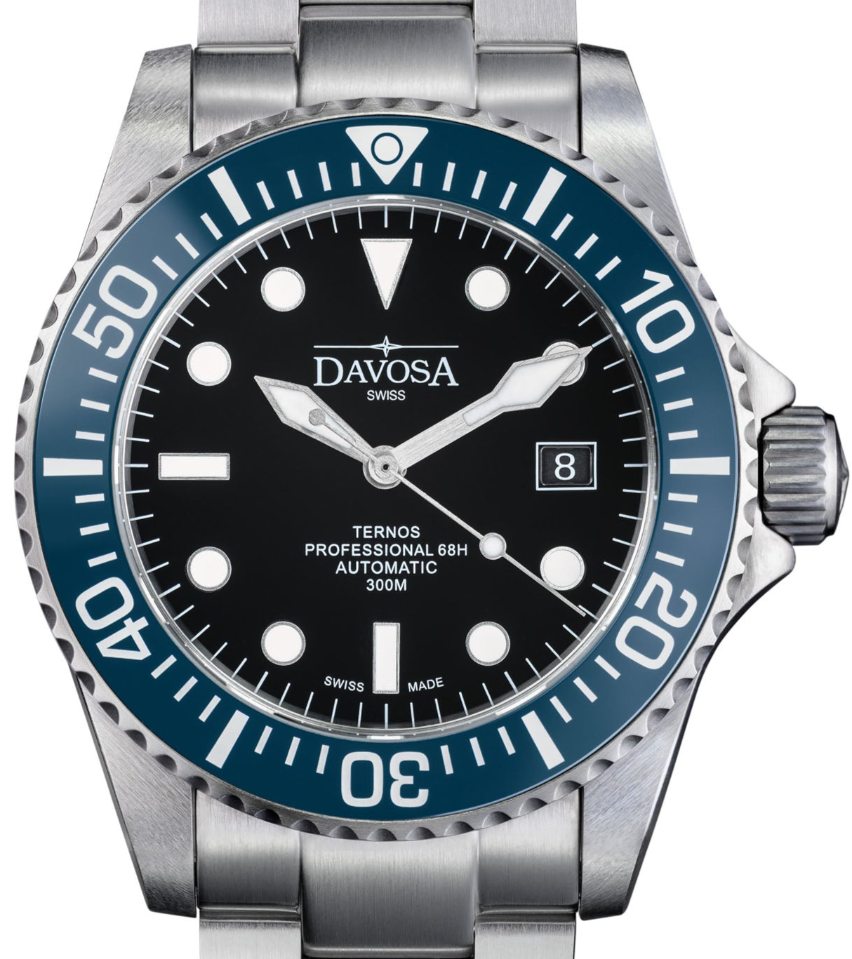 Ternos Professional 68h Automatic 300m Blue Black Diving Watch