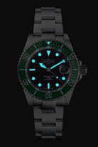 Ternos Diver Automatic 200m Swiss-Made Green and Black Unisex Diver Watch 161.552.70 With Loupe Diver Davosa USA Official Distributor. Prices are Final. Tax & duties included.