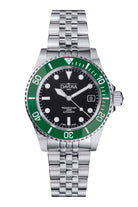 Ternos Diver Automatic 200m Swiss-Made Green and Black Unisex Diver Watch Diver DAVOSA Swiss PentaLink Without loupe