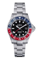 DAVOSA Ternos GMT 40mm Automatic - Swiss Made Dual Time Zone Diver’s Watch GMT Davosa USA Official Distributor. Prices are Final. Tax & duties included. Blue-Red Trialink Without Loupe
