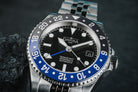 DAVOSA Ternos GMT 40mm Automatic - Swiss Made Dual Time Zone Diver’s Watch - Blue and Black with Loupe Ref. 161.564.04 GMT Davosa USA Official Distributor. Prices are Final. Tax & duties included.