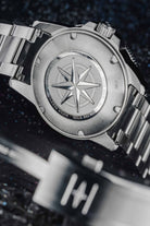 Davosa Argonautic Meteorite screw-down case back with DAVOSA compass rose relief, 30 ATM, Swiss made