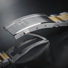 Ternos Diver Automatic Two-Tone 200m Swiss-Made Gold and Black Unisex Diver Watch 161.553.50 With Loupe Diver Davosa USA Official Distributor. Prices are Final. Tax & duties included.