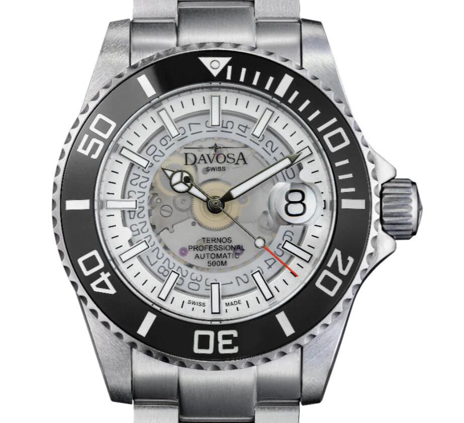 Ternos Professional Auto Nebulous 500m White Diving Watch 16153510 Holiday Bundle Diver Davosa USA Official Distributor. Prices are Final. Tax & duties included. 42mm White-Black TriaLink