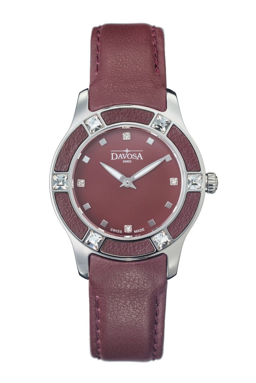 Irisea Quartz Swiss-Made Red Red Ladies Watch 16756765 Ladies Davosa USA Official Distributor. Prices are Final. Tax & duties included.   