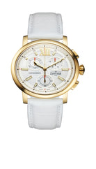 Oval Edition Quartz Chronograph PVD Golden Ladies Watch 16757015 Ladies Davosa USA Official Distributor. Prices are Final. Tax & duties included.   