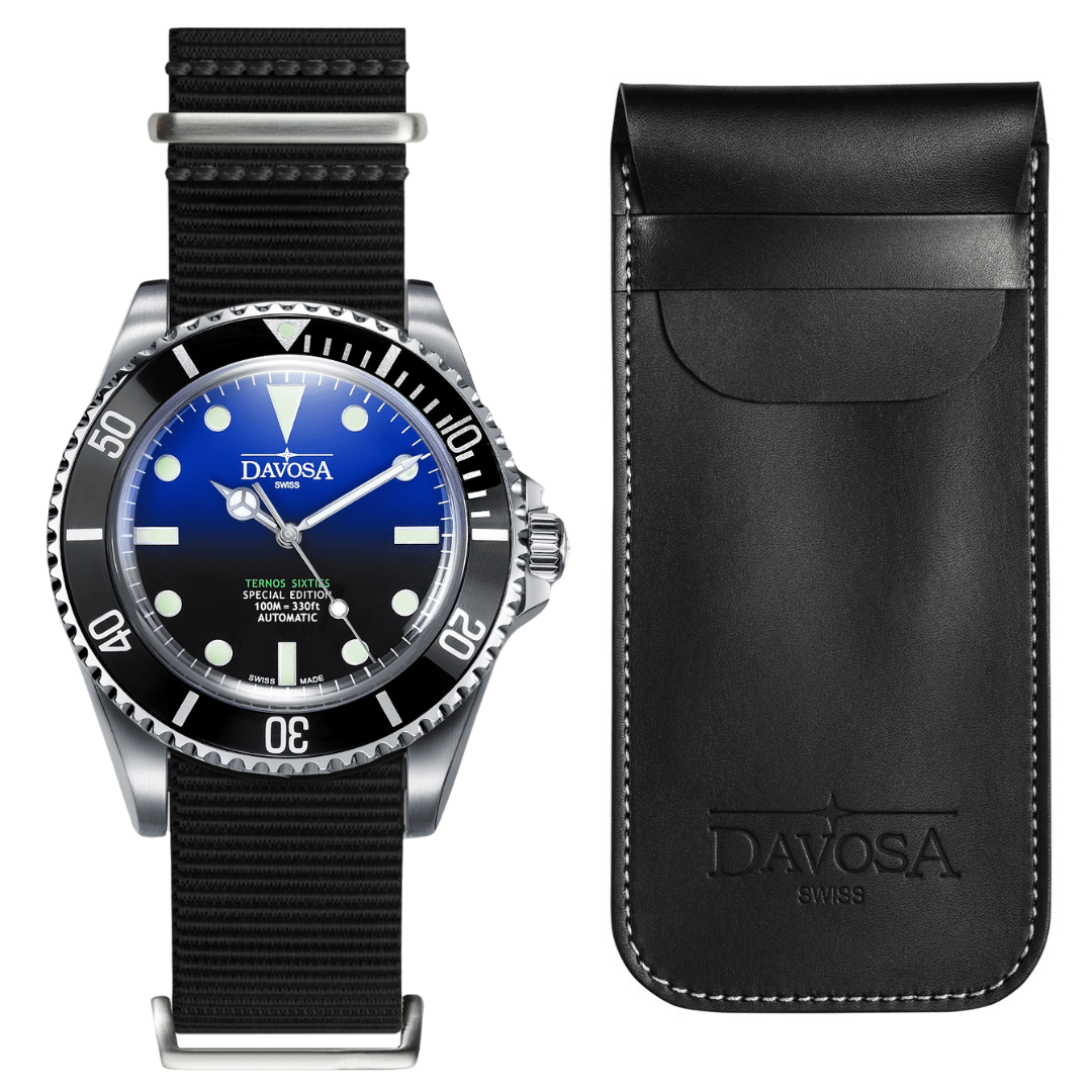 Faded Blue Seahorse - black super value bundle package Watches Davosa USA Official Distributor. Prices are Final. Tax & duties included.