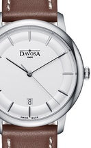 Amaranto Quartz Swiss-Made White Brown Executive Watch 16756115 Executive Davosa USA Official Distributor. Prices are Final. Tax & duties included. 31mm White-Silver Leather