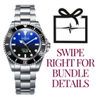 Faded Blue Seahorse - black super value bundle package Watches Davosa USA Official Distributor. Prices are Final. Tax & duties included.