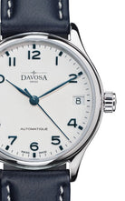 Classic Vegan Automatic Swiss-Made White Blue Executive Watch 16618816 Classic Davosa USA Official Distributor. Prices are Final. Tax & duties included.   