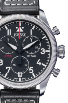 Aviator Fly Back Quartz Chronograph Black Men's Pilot Watch 16249955 Pilot Davosa USA Official Distributor. Prices are Final. Tax & duties included.   