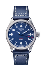 Aviator Quartz Swiss-Made Blue Men's Dress Watch 16249845 Pilot Davosa USA Official Distributor. Prices are Final. Tax & duties included.   