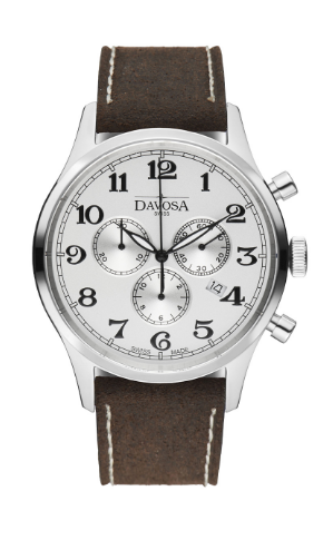 Heritage Quartz Chronograph White Brown Executive Watch 16247916 Chronograph Davosa USA Official Distributor. Prices are Final. Tax & duties included.   