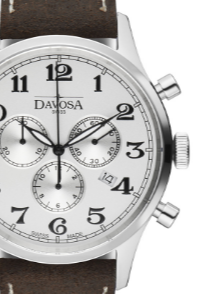 Heritage Quartz Chronograph White Brown Executive Watch 16247916 Chronograph Davosa USA Official Distributor. Prices are Final. Tax & duties included.   