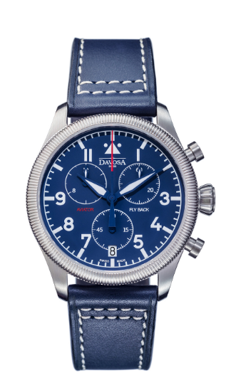 Aviator Fly Back Quartz Chronograph Blue Men's Pilot Watch 16249945 Pilot Davosa USA Official Distributor. Prices are Final. Tax & duties included.   