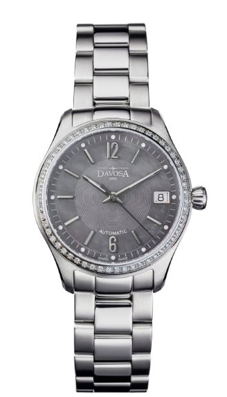 Newton Automatic Swiss-Made Gray Ladies Watch 16619150 Ladies Davosa USA Official Distributor. Prices are Final. Tax & duties included.   