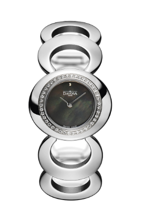 Vintage 60s Quartz Silver Black Executive Watch 16857050 Executive Davosa USA Official Distributor. Prices are Final. Tax & duties included.   