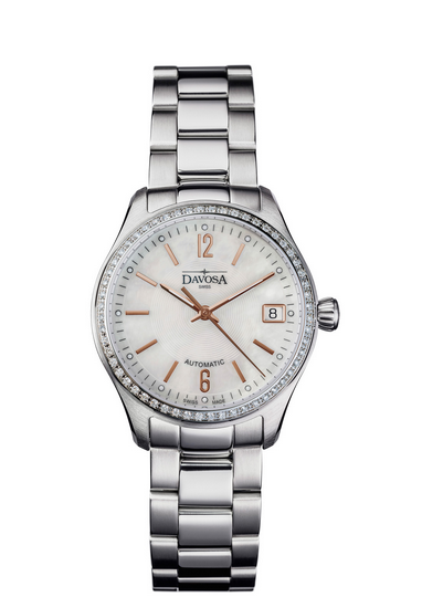 Newton Automatic Swiss-Made Rose Gold White Ladies Watch 16619315 Ladies Davosa USA Official Distributor. Prices are Final. Tax & duties included.   