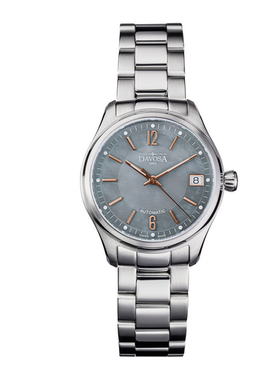 Newton Automatic Swiss-Made Grey Mother of Pearl Ladies Watch 16619255 Ladies Davosa USA Official Distributor. Prices are Final. Tax & duties included.   