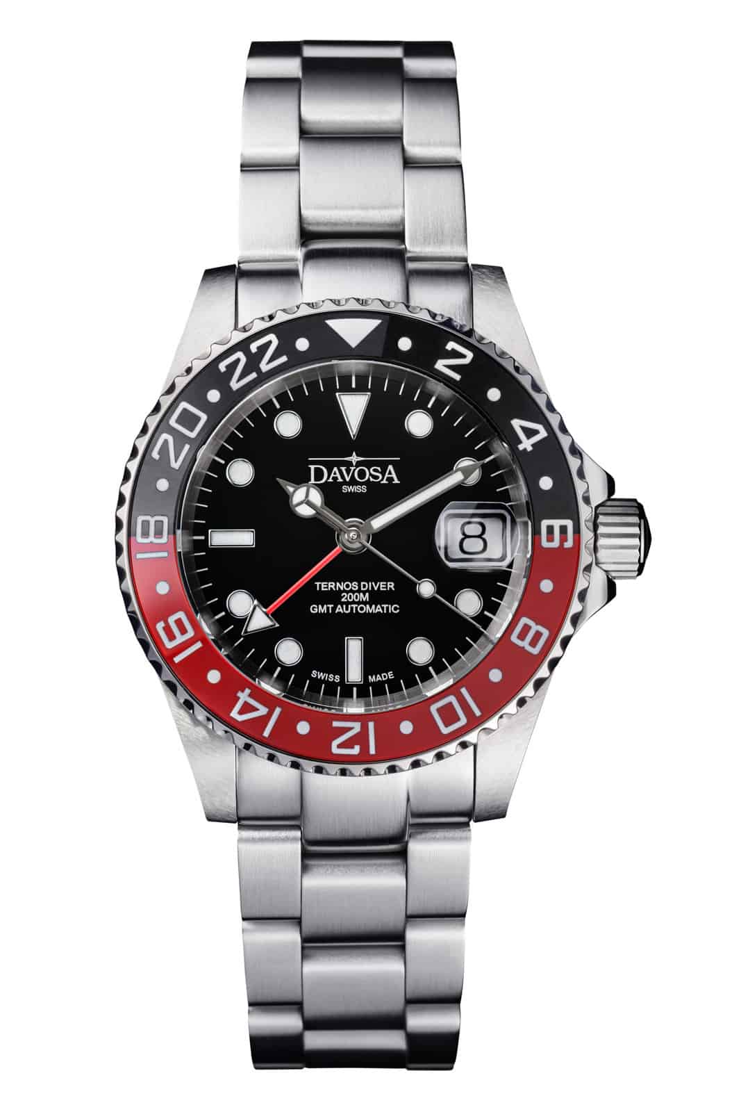 Ternos Ceramic Automatic GMT Black Red Diving Watch 16159090 GMT Davosa USA Official Distributor. Prices are Final. Tax & duties included.   