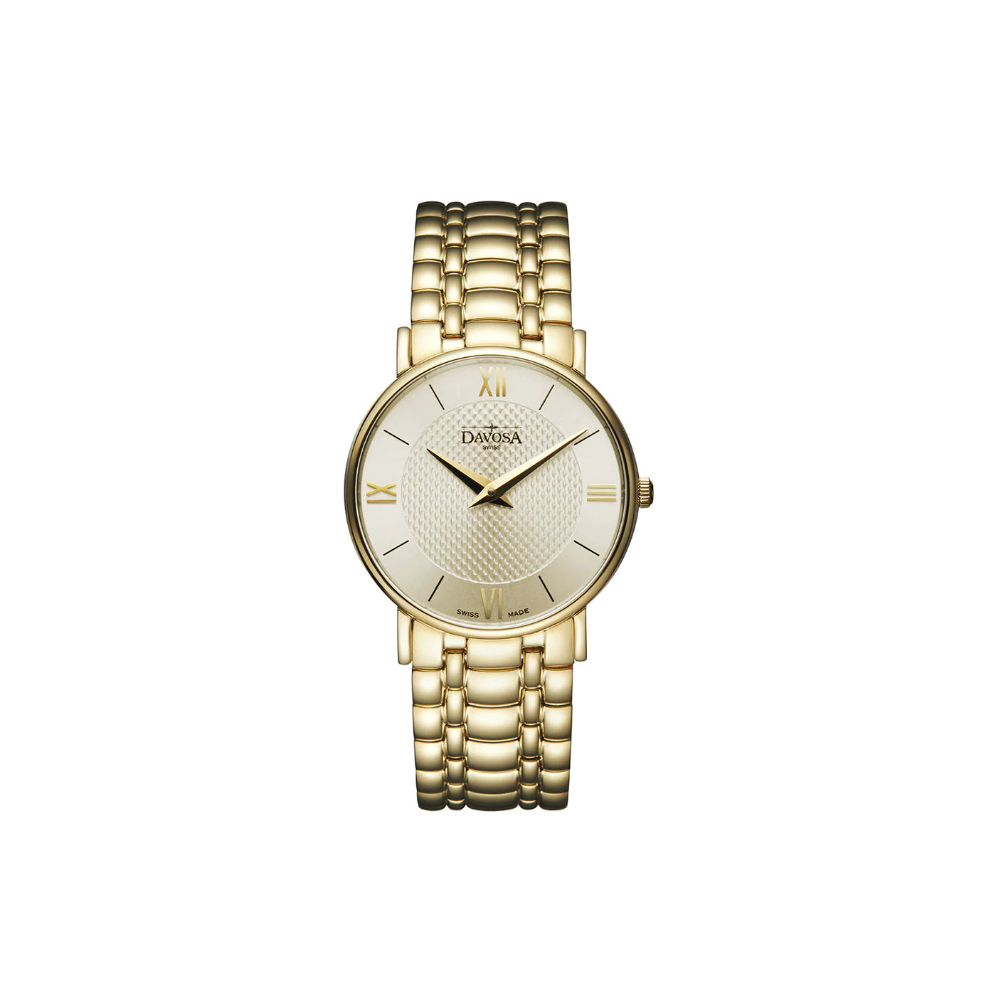 Pianos II Quartz PVD Swiss-Made Guilloche Silver Gold Ladies Watch 16858235 Ladies Davosa USA Official Distributor. Prices are Final. Tax & duties included.   