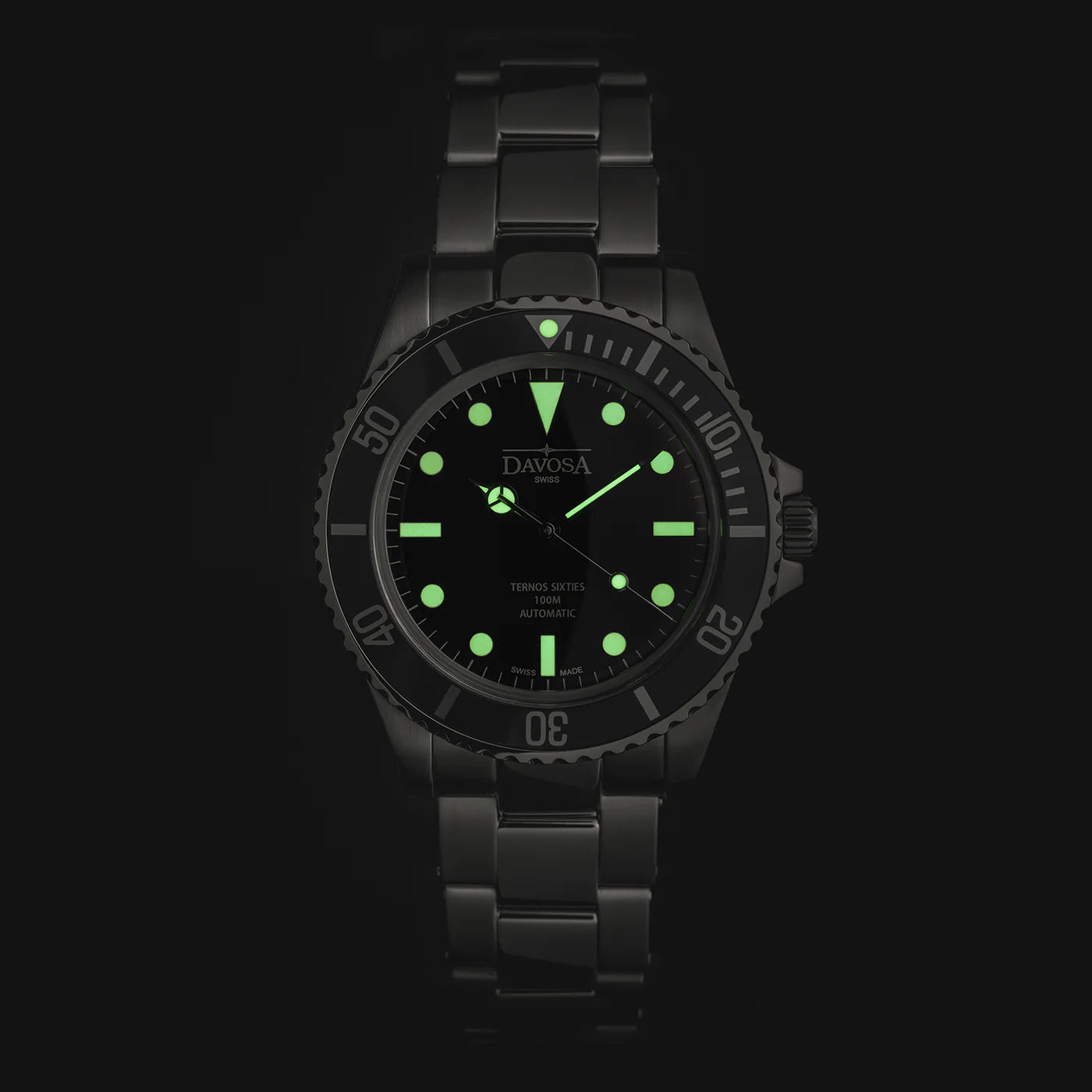 Ternos Sixties Automatic Swiss-Made Red Black Diver Watch 16152565 Diver Davosa USA Official Distributor. Prices are Final. Tax & duties included.   