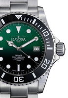 Ternos Professional Automatic 500m Green Black Diving Watch 16155975 Diver Davosa USA Official Distributor. Prices are Final. Tax & duties included.   