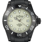 Ternos Professional Auto Megalume Black DLC Diving Watch 16158310 Limited Edition OUTLET Diver Davosa USA Official Distributor. Prices are Final. Tax & duties included. 42mm White-Black Rubber