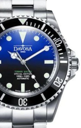 Ternos Sixties Seahorse Special US Edition Faded Blue 16152590 + Black Nylon Strap Bundle  Davosa USA Official Distributor. Prices are Final. Tax & duties included.   