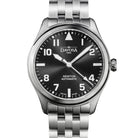 Newton Pilot Automatic 40mm Black Pilot Watch Pilot DAVOSA Swiss PentaLink bracelet
