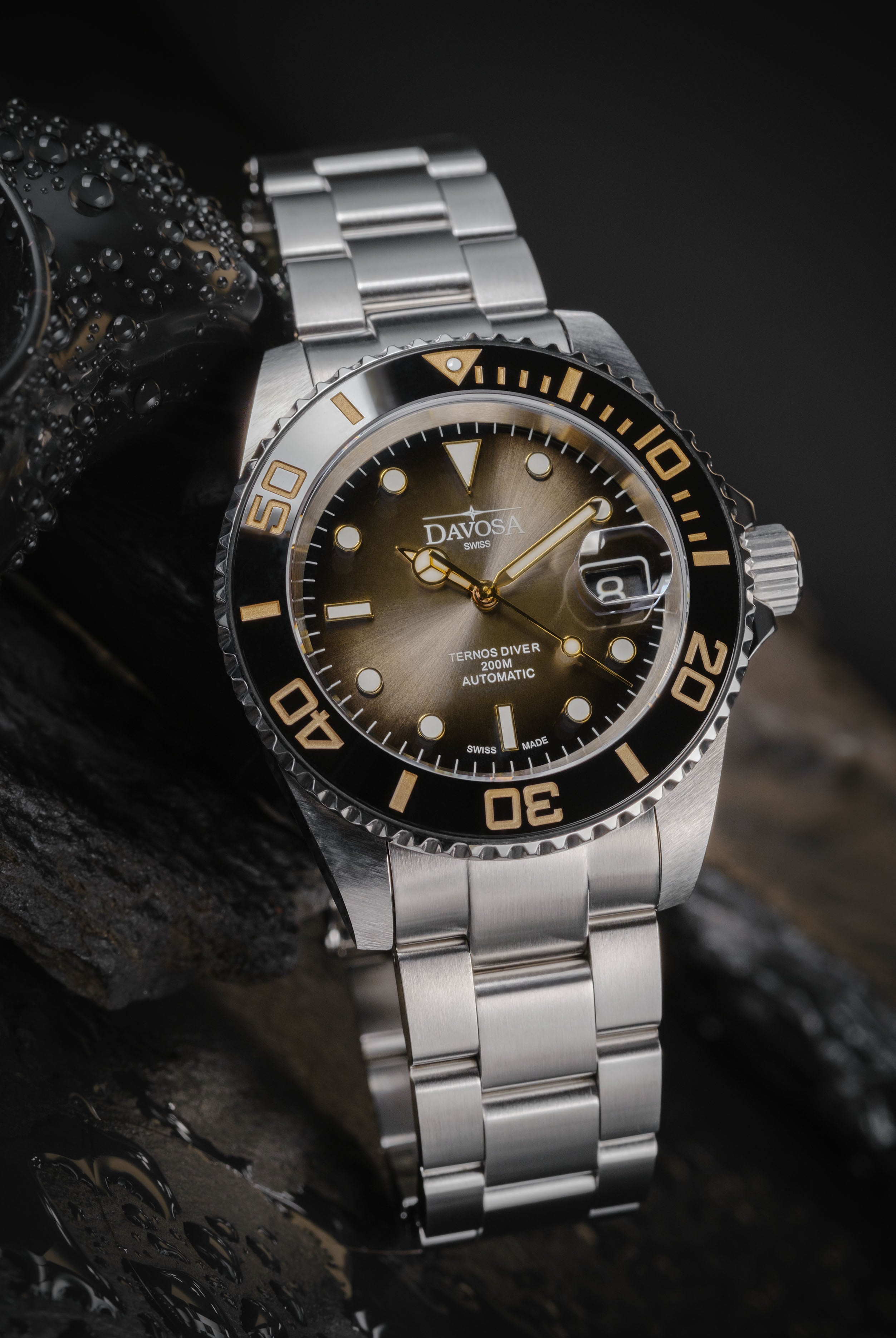 Ternos Ceramic Automatic 200m Swiss-Made Eagle Bay Unisex Diver Watch 16155560 Limited Edition Diver Davosa USA Official Distributor. Prices are Final. Tax & duties included.