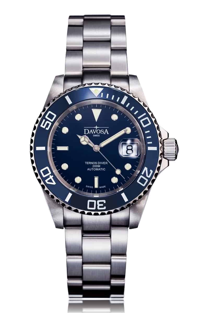 Ternos Ceramic Automatic 200m Blue Diving Watch 16155540 Diver Davosa USA Official Distributor. Prices are Final. Tax & duties included.   