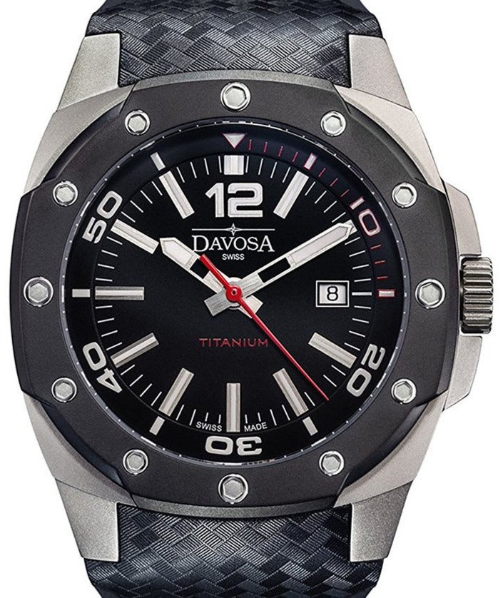 Titanium Automatic 100m Black Men's Military Watch 16156155 Performance Davosa USA Official Distributor. Prices are Final. Tax & duties included.   