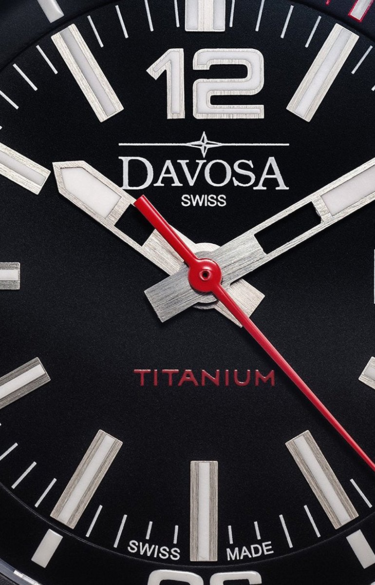 Titanium Automatic 100m Black Men's Military Watch 16156155 Performance Davosa USA Official Distributor. Prices are Final. Tax & duties included.   