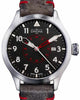 Neoteric Automatic Swiss-Made Black Red Pilot Watch 16156556