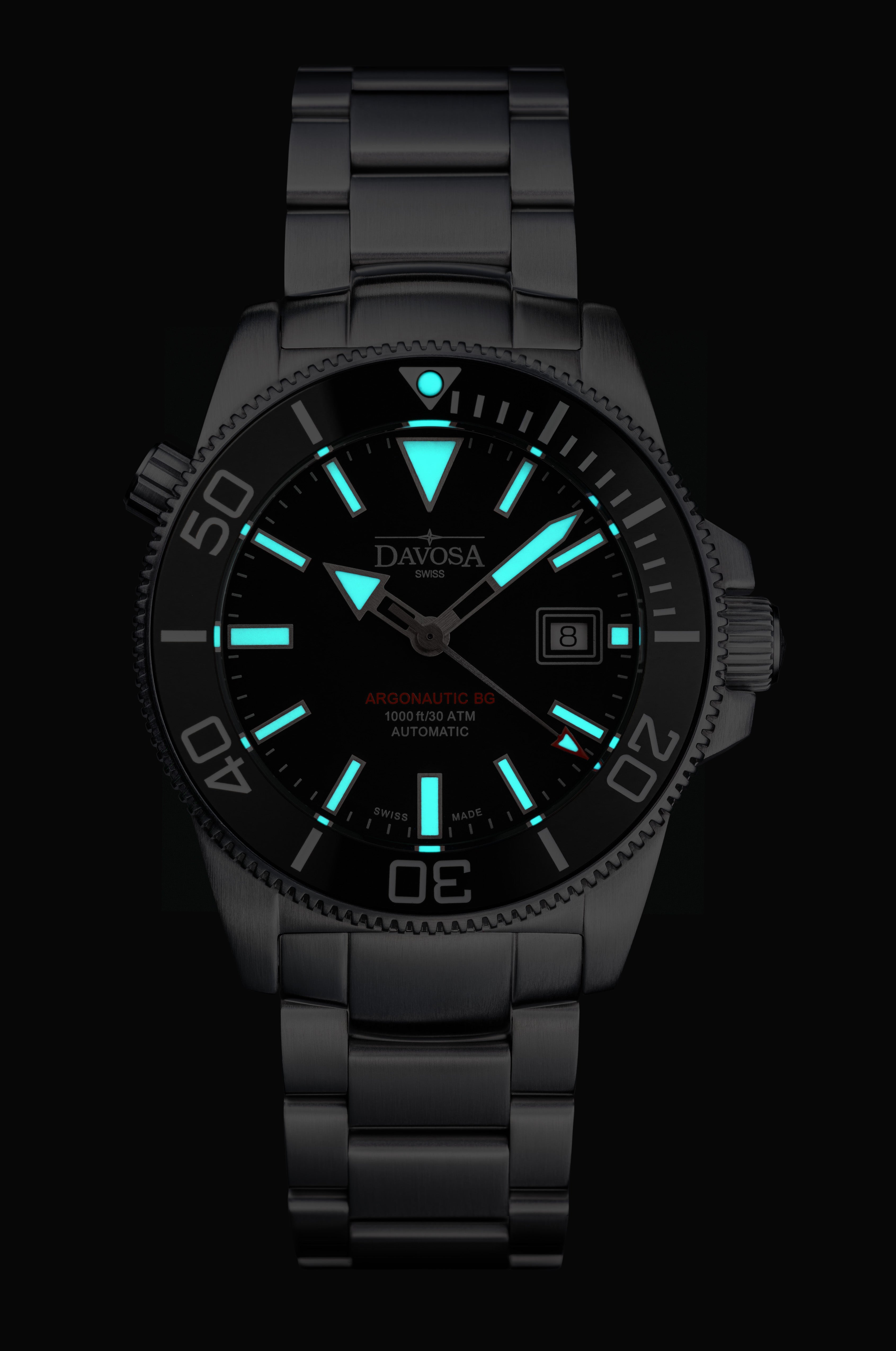 Argonautic BG Automatic 300m Black Men's Diver Watch 16152820 Diver Davosa USA Official Distributor. Prices are Final. Tax & duties included.   