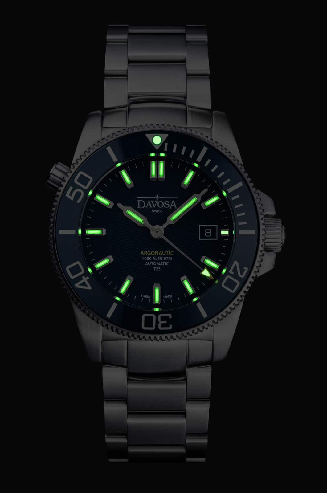 Argonautic Lumis Automatic 300m Blue Men's Diver Watch 16152944 Diver Davosa USA Official Distributor. Prices are Final. Tax & duties included.   