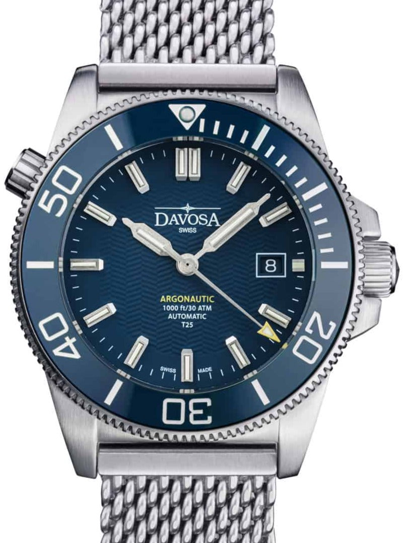 Argonautic Lumis Automatic 300m Blue Men's Diver Watch 16152944 Diver Davosa USA Official Distributor. Prices are Final. Tax & duties included.   