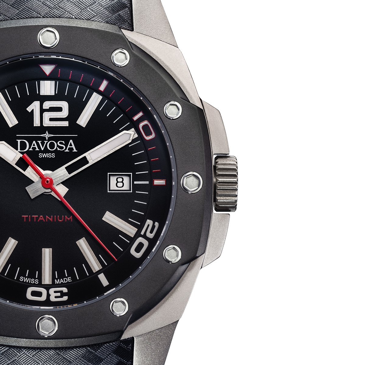 Titanium Automatic 100m Black Men's Military Watch 16156155 Performance Davosa USA Official Distributor. Prices are Final. Tax & duties included.   