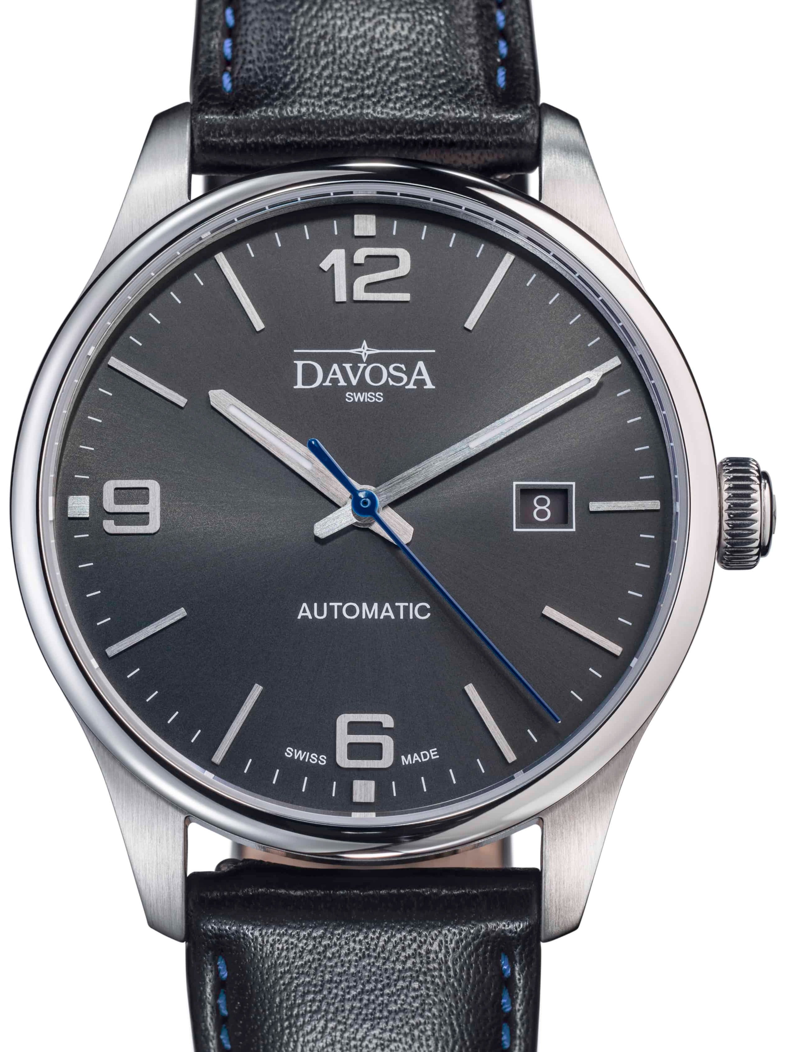 Gentleman Automatic 40mm Grey Executive Watch 16156694 Executive Davosa USA Official Distributor. Prices are Final. Tax & duties included. 40mm Black Leather