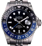 Ternos Professional Automatic 200m GMT Black Blue Diving Watch 16157104 GMT Davosa USA Official Distributor. Prices are Final. Tax & duties included. 42mm Black-Blue PentaLink