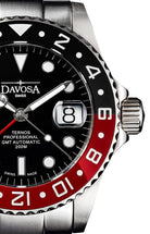 Ternos Professional Automatic 200m GMT Black Red Diving Watch 16157109 GMT Davosa USA Official Distributor. Prices are Final. Tax & duties included.   