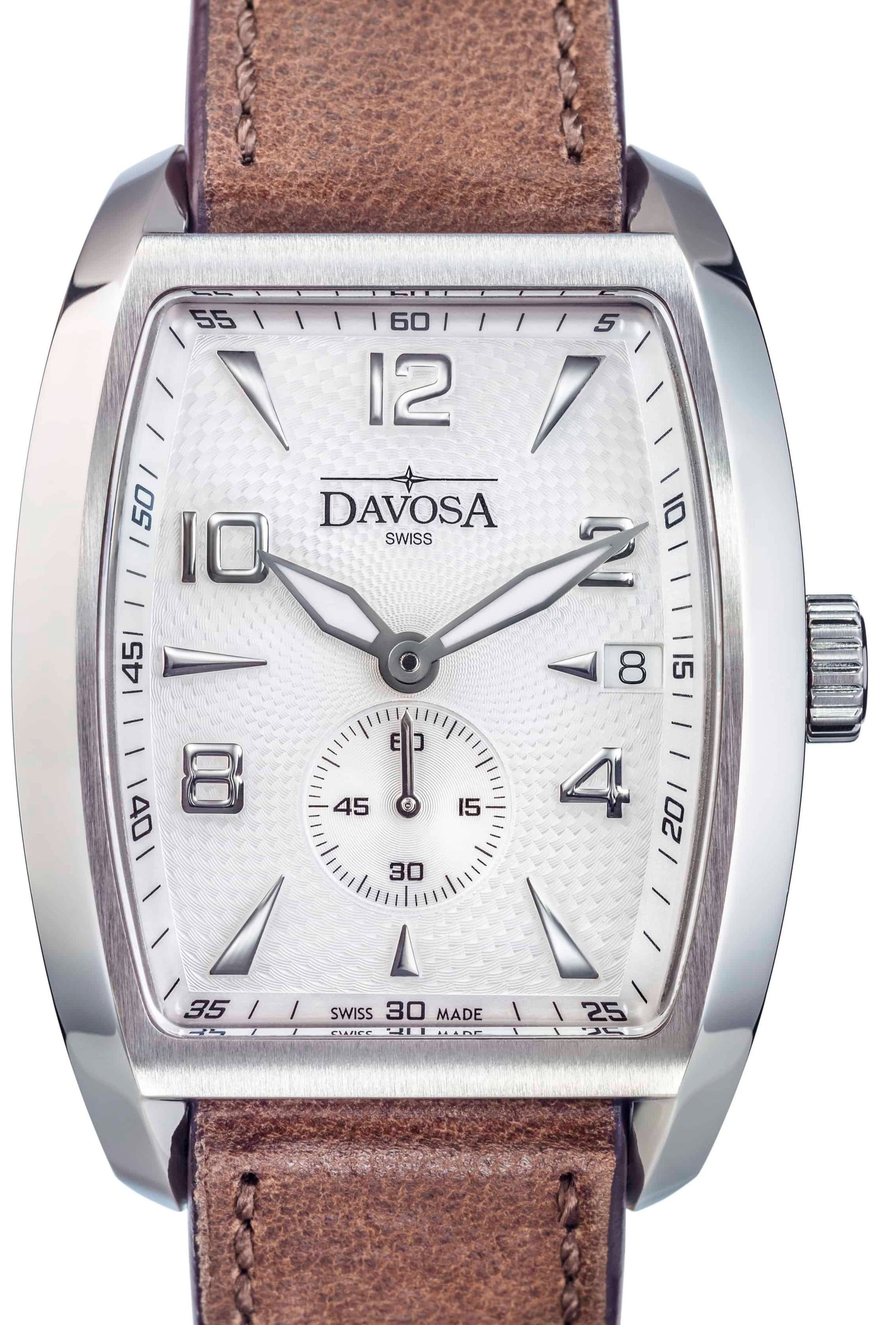 Evo 1908 Automatic Swiss-Made White Brown Executive Watch 16157514 Executive Davosa USA Official Distributor. Prices are Final. Tax & duties included.   