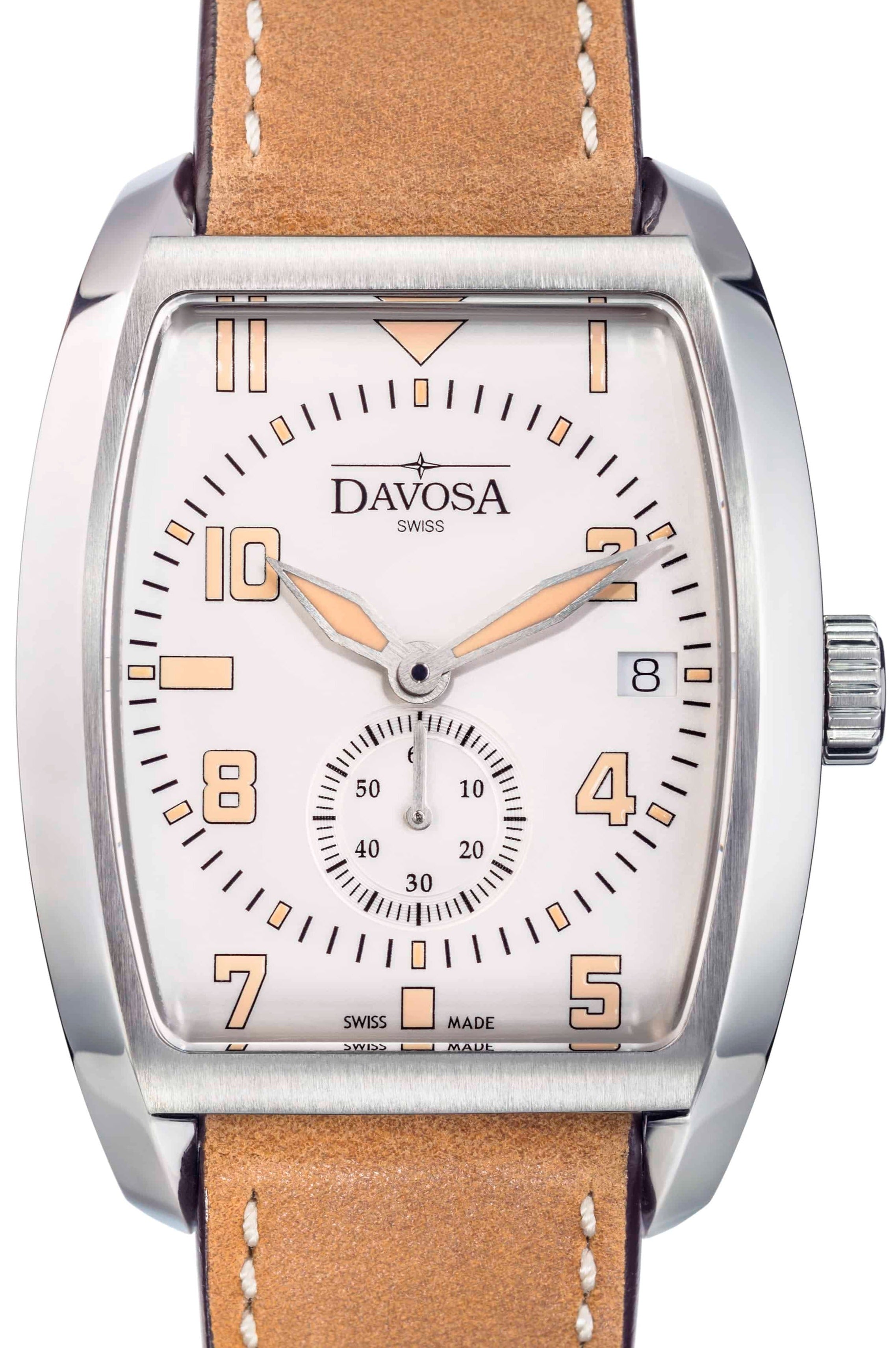 Evo 1908 Automatic Swiss-Made White Orange Executive Watch 16157536 Executive Davosa USA Official Distributor. Prices are Final. Tax & duties included.   